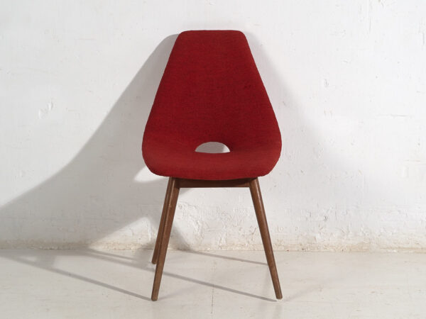 Sillas de estilo vintage color rojo granate (c.1950). Conjunto de 2 piezas #3