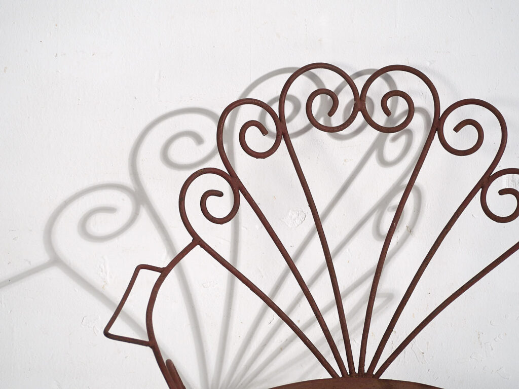 Silla de hierro vintage para jardín (c.1950)