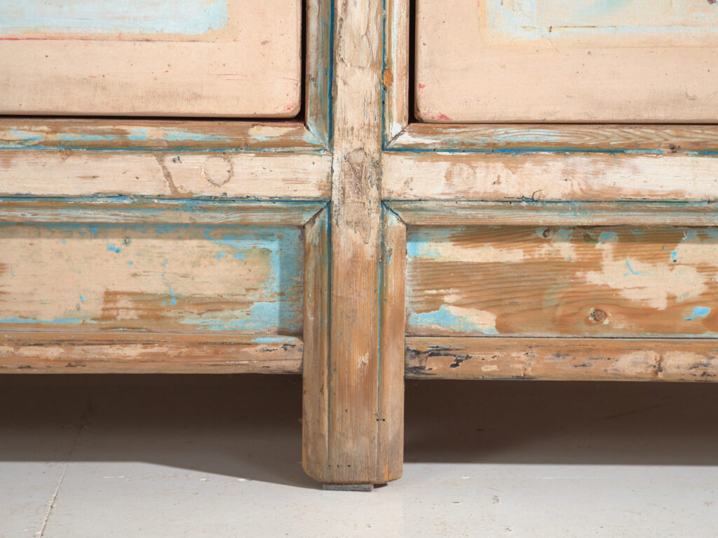 Aparador blanco antiguo con ilustraciones originales (c.1900) #7