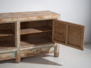 Aparador blanco antiguo con ilustraciones originales (c.1900) #7