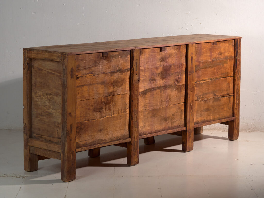 Aparador de comedor antiguo de tres puertas (c.1900) #69