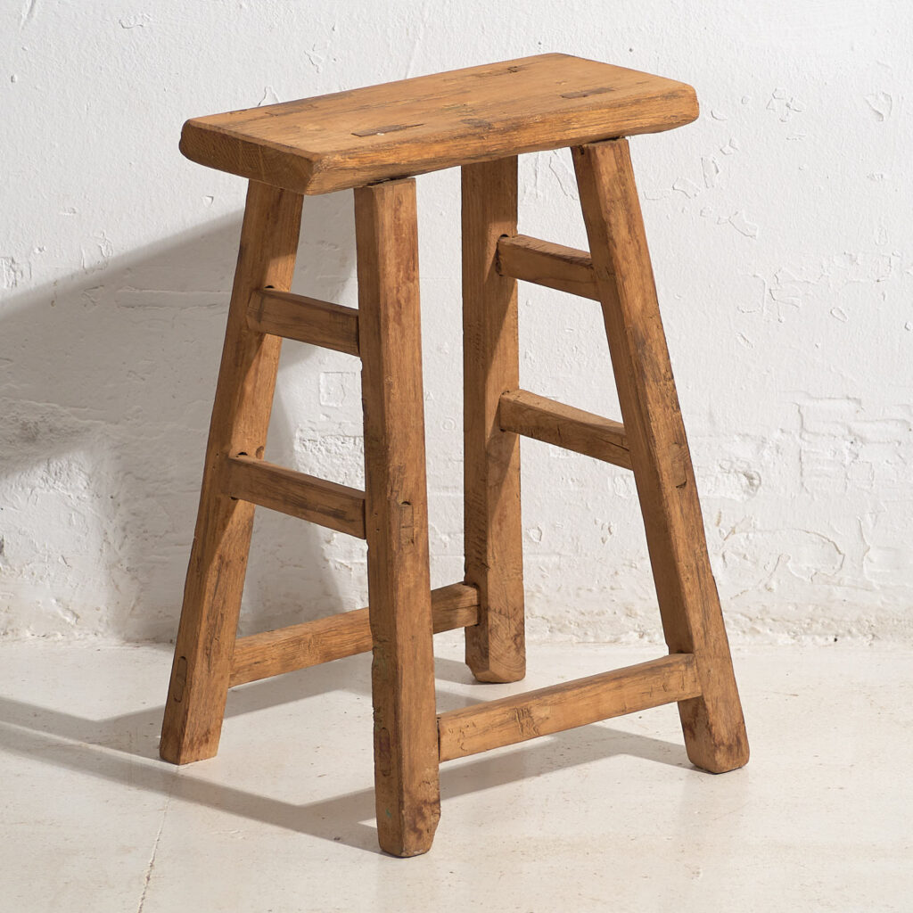 Tabouret rectangulaire oriental ancien (c.1920) #32