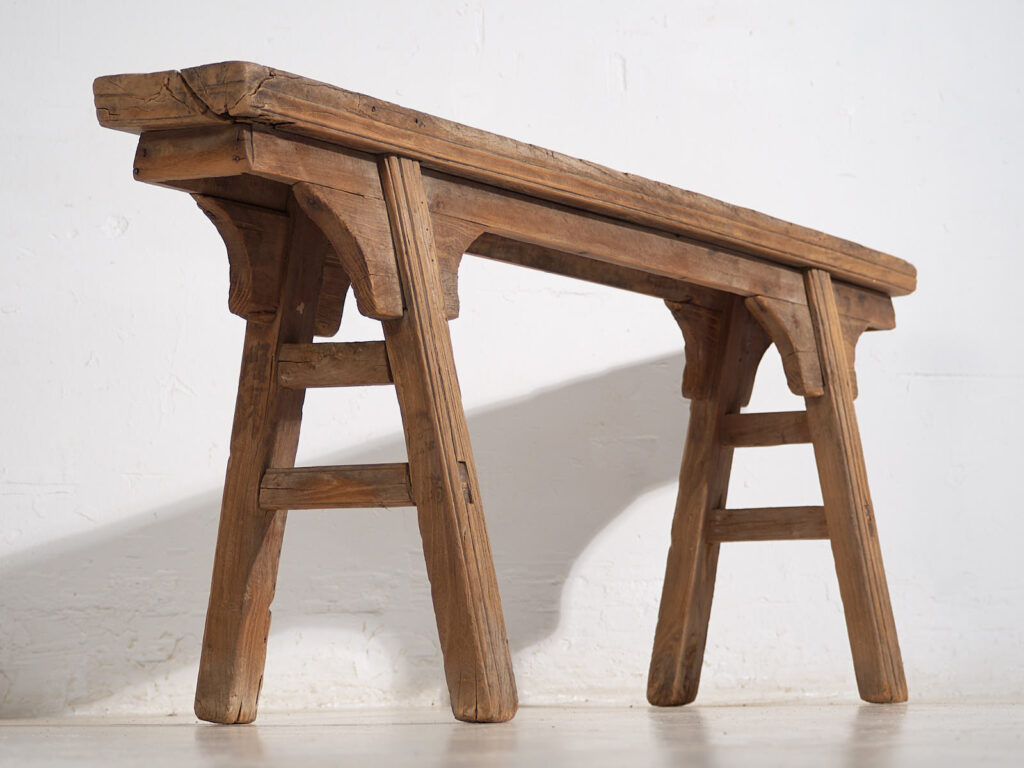 Banco de recibidor antiguo de estilo asiático (c.1870) #40