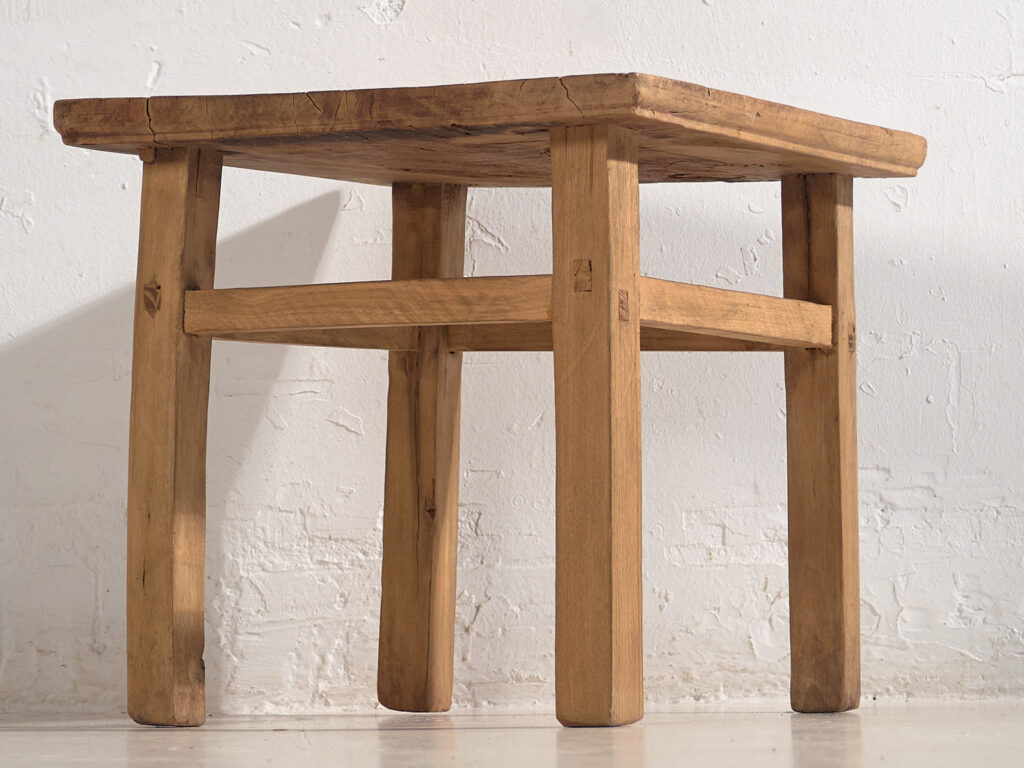 Mesa baja cuadrada antigua (c.1900) #6