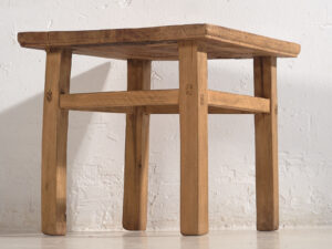 Mesa baja cuadrada antigua (c.1900) #6