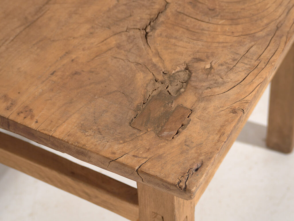 Mesa baja cuadrada antigua (c.1900) #6