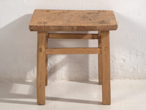 Mesa baja cuadrada antigua (c.1900) #6