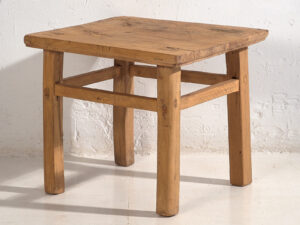 Mesa baja cuadrada antigua (c.1900) #6