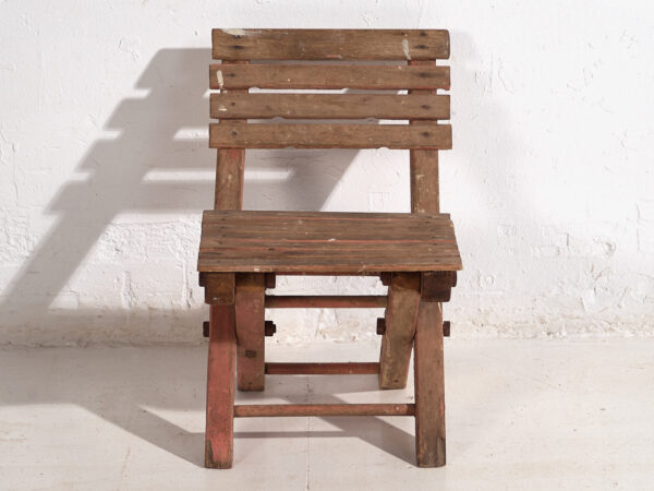 Antiguas sillas plegables para niños (c.1920). Conjunto de 4 piezas #3