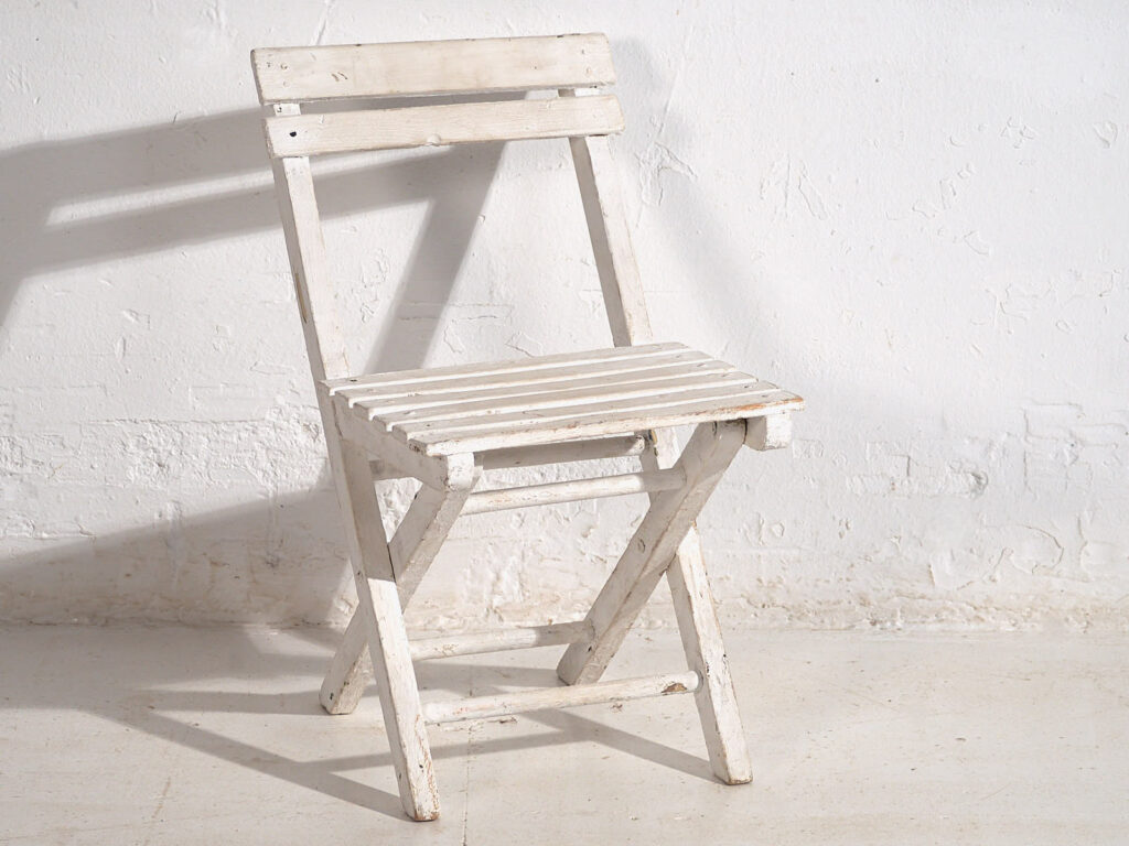 Antiguas sillas plegables para niños (c.1920). Conjunto de 4 piezas #3