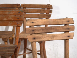 Anciennes chaises d'enfant (vers 1920). Ensemble de 4 pièces #2