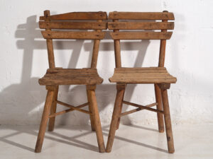 Anciennes chaises d'enfant (vers 1920). Ensemble de 4 pièces #2