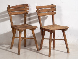 Anciennes chaises d'enfant (vers 1920). Ensemble de 4 pièces #2