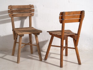Anciennes chaises d'enfant (vers 1920). Ensemble de 4 pièces #2