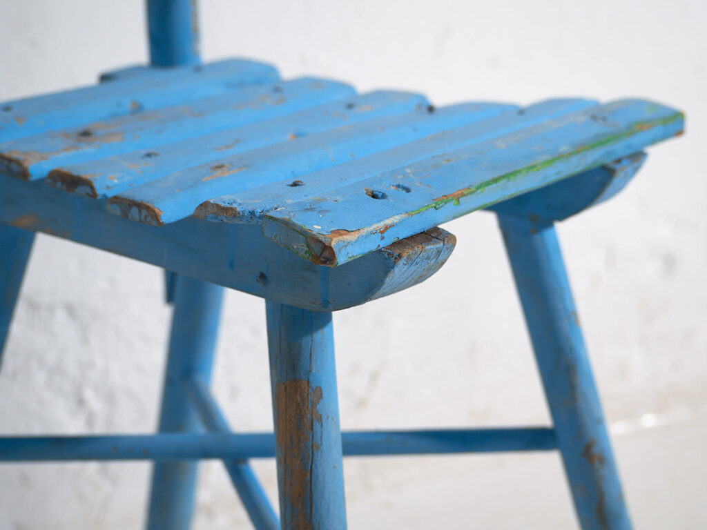 Antique school chairs (c.1920). Set of 4 pieces #1