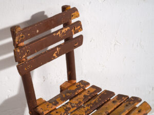 Antique school chairs (c.1920). Set of 4 pieces #1