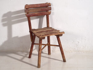 Antique school chairs (c.1920). Set of 4 pieces #1