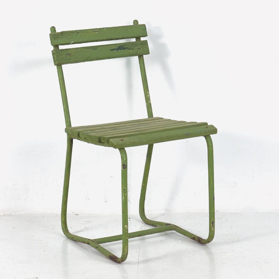 Conjunto de mesa y sillas de jardín antiguas (c.1900). Conjunto de 5 piezas