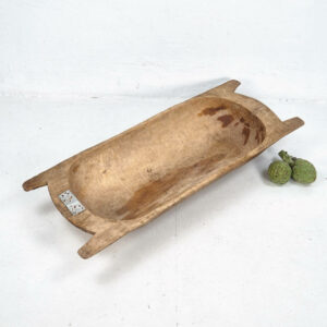 Cuenco grande de madera de estilo primitivo (c.1900)