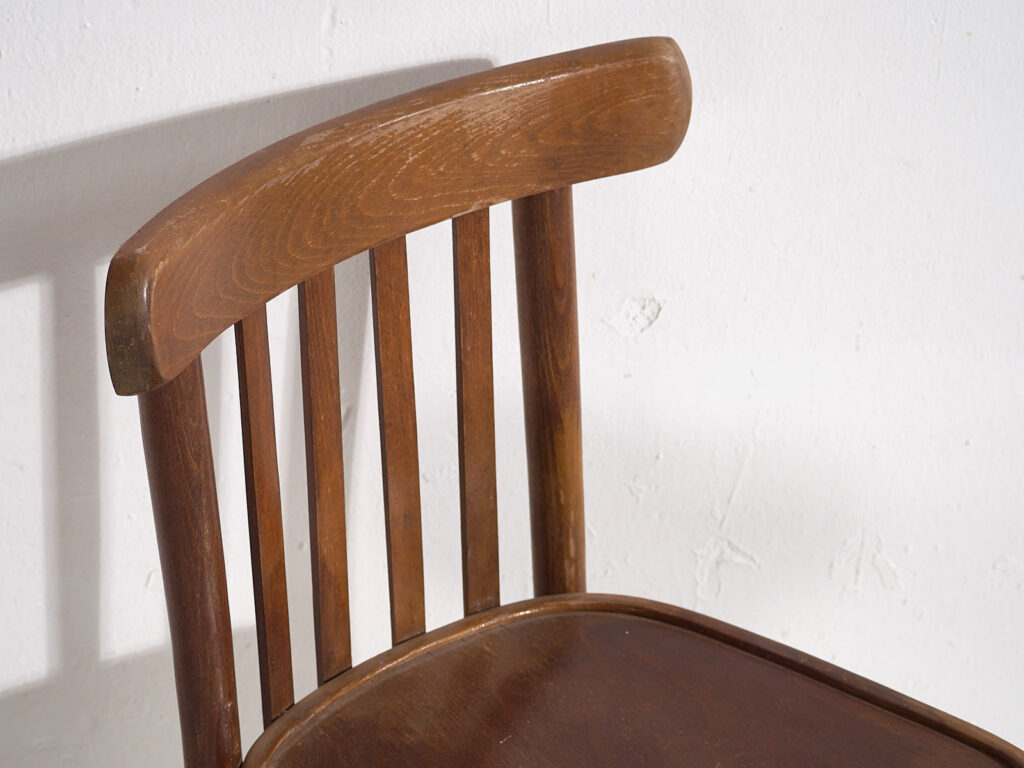 Chaises de salle à manger bistro Thonet (c.1940). Ensemble de 4 pièces #27