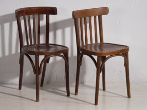 Chaises de salle à manger bistro Thonet (c.1940). Ensemble de 4 pièces #27