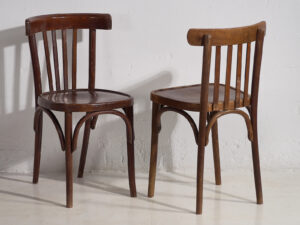 Chaises de salle à manger bistro Thonet (c.1940). Ensemble de 4 pièces #27