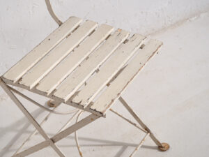 Sillas plegables de jardín antiguas (c.1920). Conjunto de 4 piezas #34