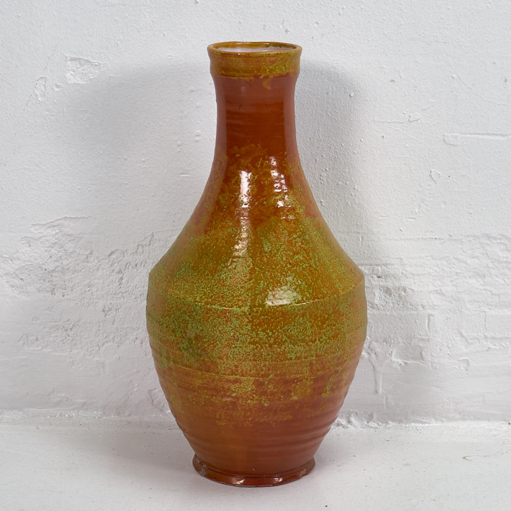 Vintage orange decorative vase (c.1950)