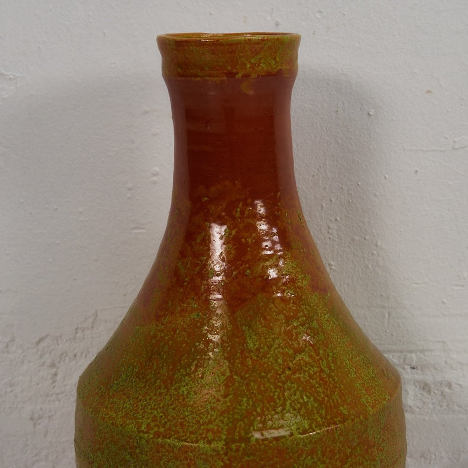 Vintage orange decorative vase (c.1950)