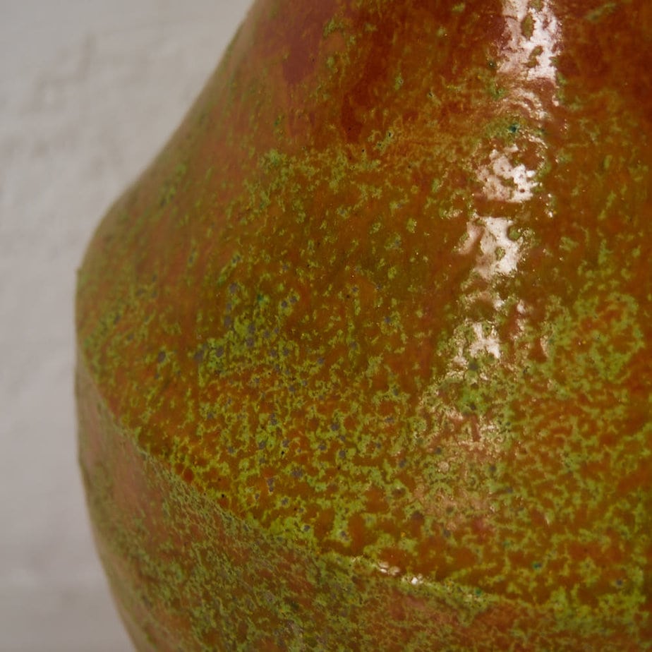 Vintage orange decorative vase (c.1950)