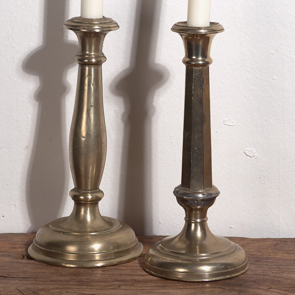 Set of antique candle holders (c.1920). Set of 2 pieces #4