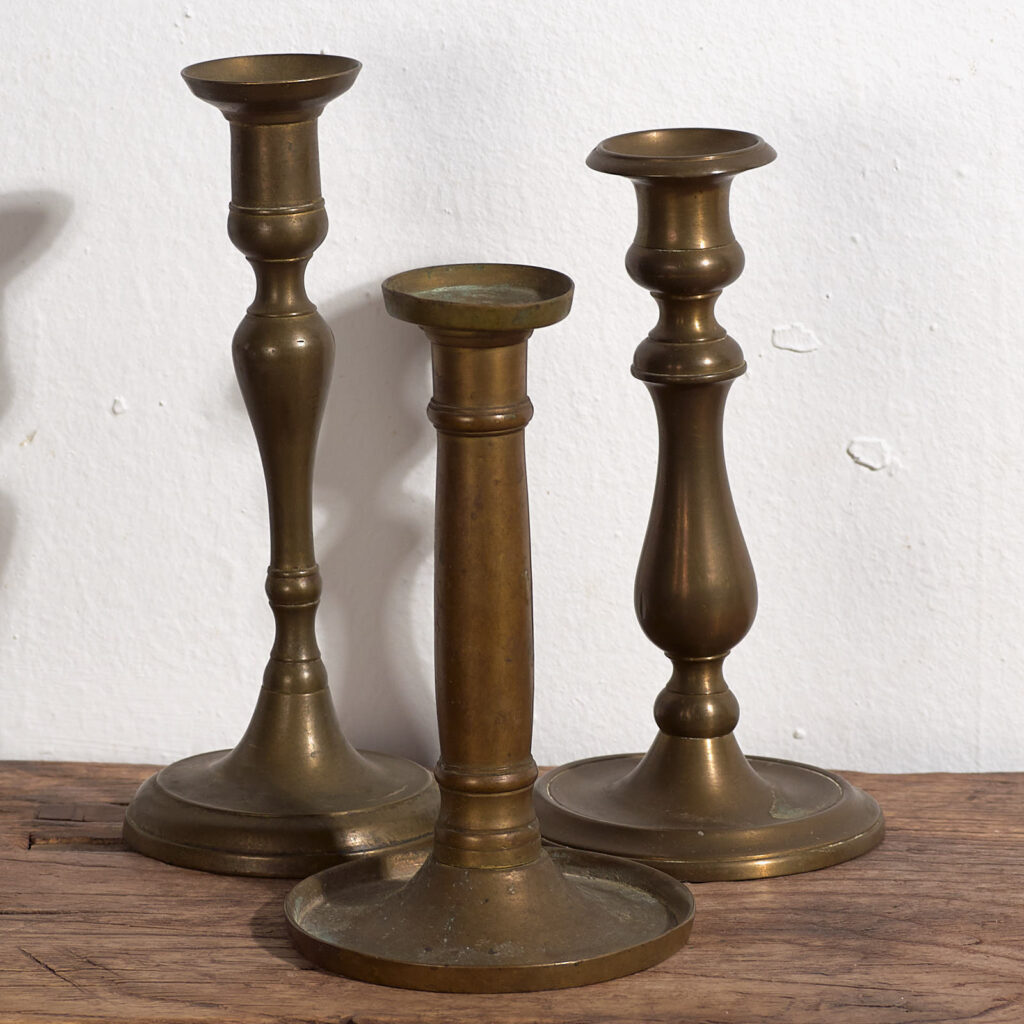 Antique candleholders (c.1920). Set of three #10