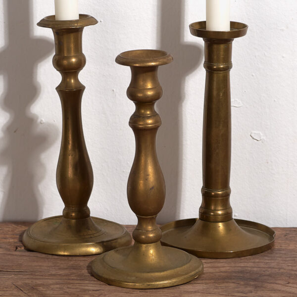 Candelabros para velas antiguos (c.1920). Conjunto de 3 piezas #8