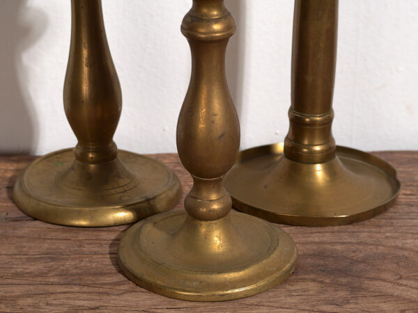 Candelabros para velas antiguos (c.1920). Conjunto de 3 piezas #8
