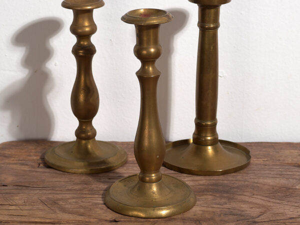 Candelabros para velas antiguos (c.1920). Conjunto de 3 piezas #8