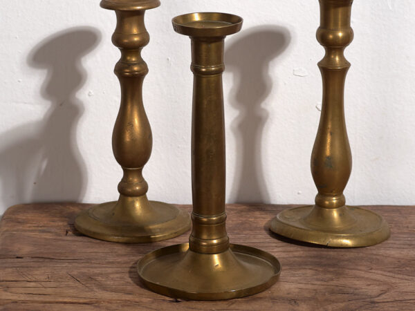 Candelabros para velas antiguos (c.1920). Conjunto de 3 piezas #8