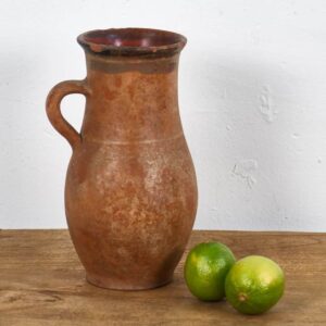 Jarrón antiguo de cerámica con asa (c.1900) #4