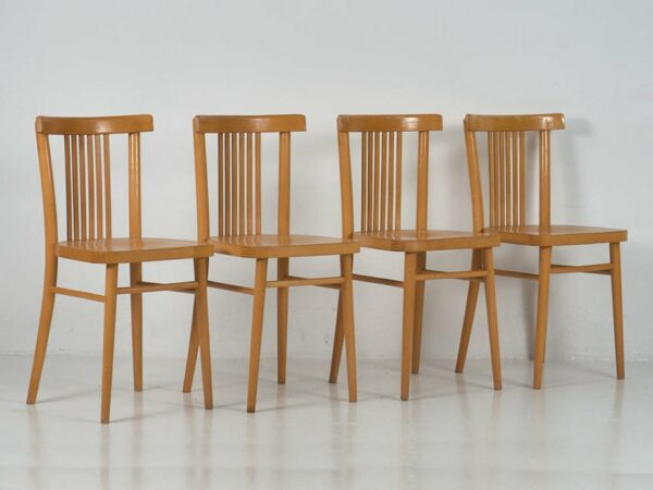 Set of retro style dining chairs (c.1950). Set of 4 pieces #1