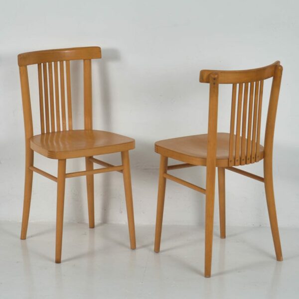 Set of retro style dining chairs (c.1950). Set of 4 pieces #1