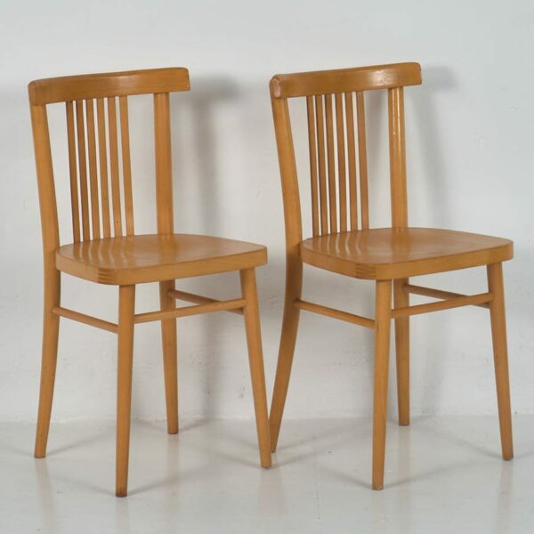 Set of retro style dining chairs (c.1950). Set of 4 pieces #1