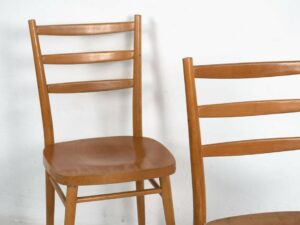 Sillas vintage de comedor de estilo retro (c.1950). Conjunto de 2 piezas