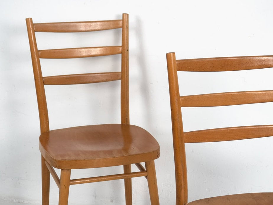 Sillas vintage de comedor de estilo retro (c.1950). Conjunto de 2 piezas