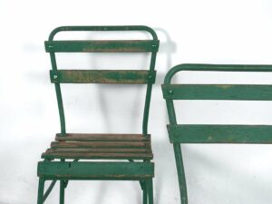 Sillas de jardín antiguas (c.1920). Conjunto de 4 piezas #4