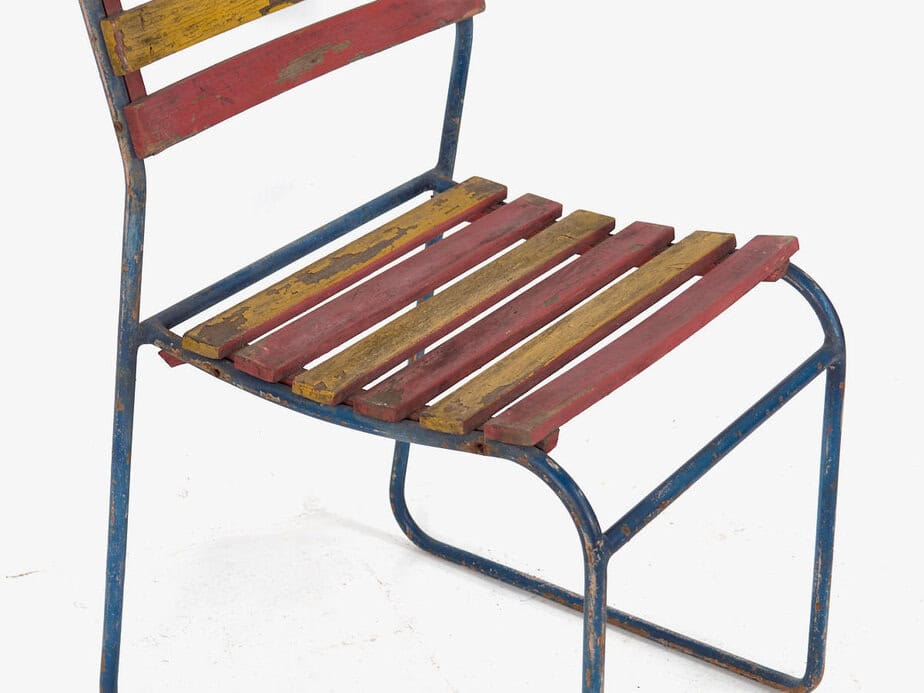 Sillas de jardín antiguas (c.1900). Conjunto de 4 piezas #6