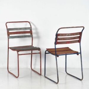 Sillas de jardín antiguas (c.1900). Conjunto de 4 piezas #6