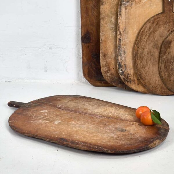 Tablas de cortar antiguas de forma ovalada (c.1920). Conjunto de 3 piezas #20