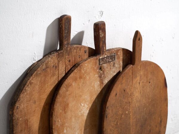 Tablas de cortar antiguas redondas (c.1920). Conjunto de 3 piezas #16