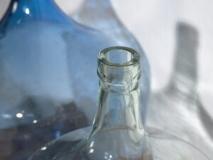 Damajuanas antiguas de vidrio (c.1920). Conjunto de 3 piezas #4