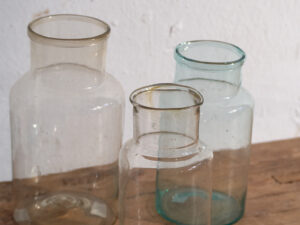 Frascos pequeños antiguos (c.1920). Conjunto de 3 piezas #16