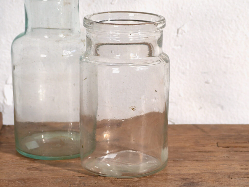 Pequeños frascos antiguos (c.1920). Conjunto de 2 piezas #17